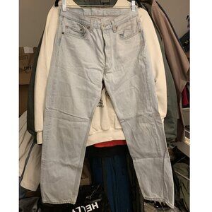 90s Bleached Distressed 501XX Button-up Levi's Denim Jeans - 30"